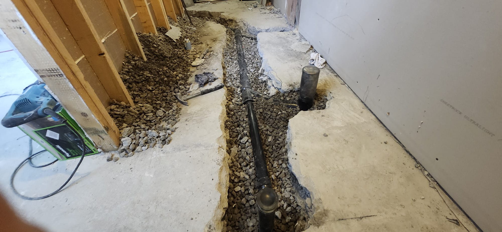 Plumbing system installation